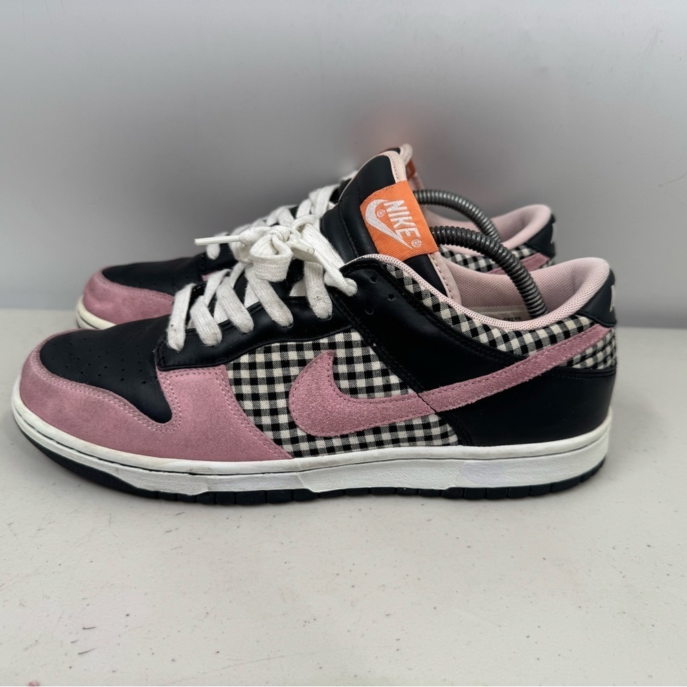 Nike Dunk Low Wmns Picnic Pink Plaid Sz 11 308608-161 Vtg Rare Stussy